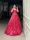 Pink Colour Tussar Silk Lehenga With Blouse Koti Collection NNK1136